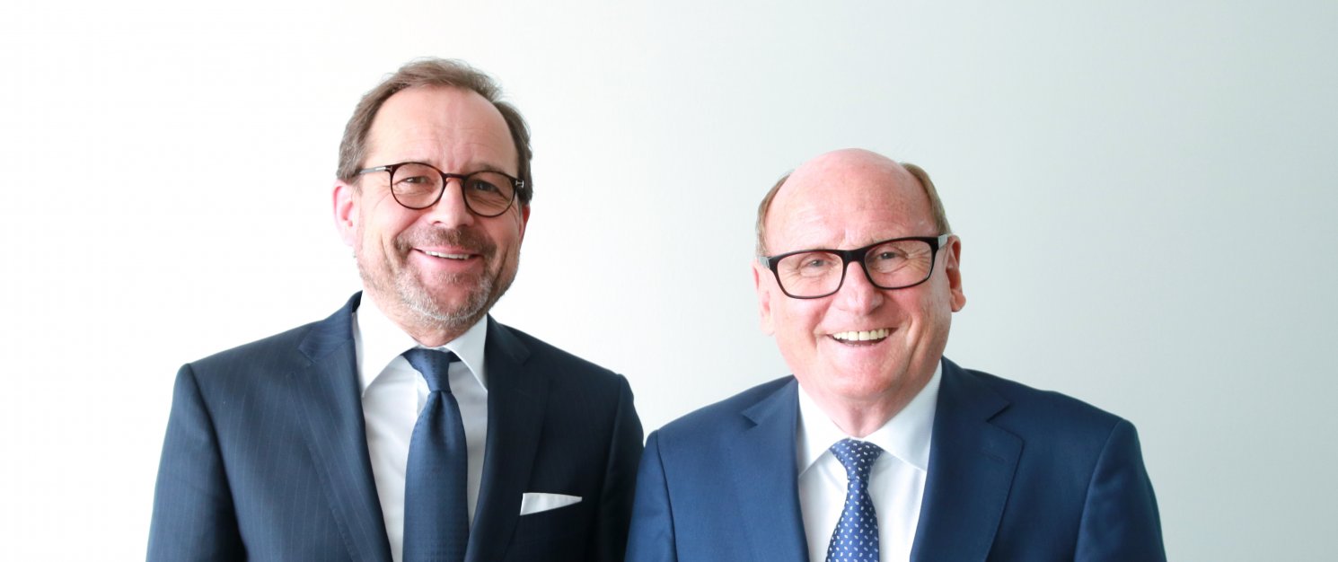 Foto der beiden Geschäftsführer Rodolphe Schoettel und Rudolf Ebner senior